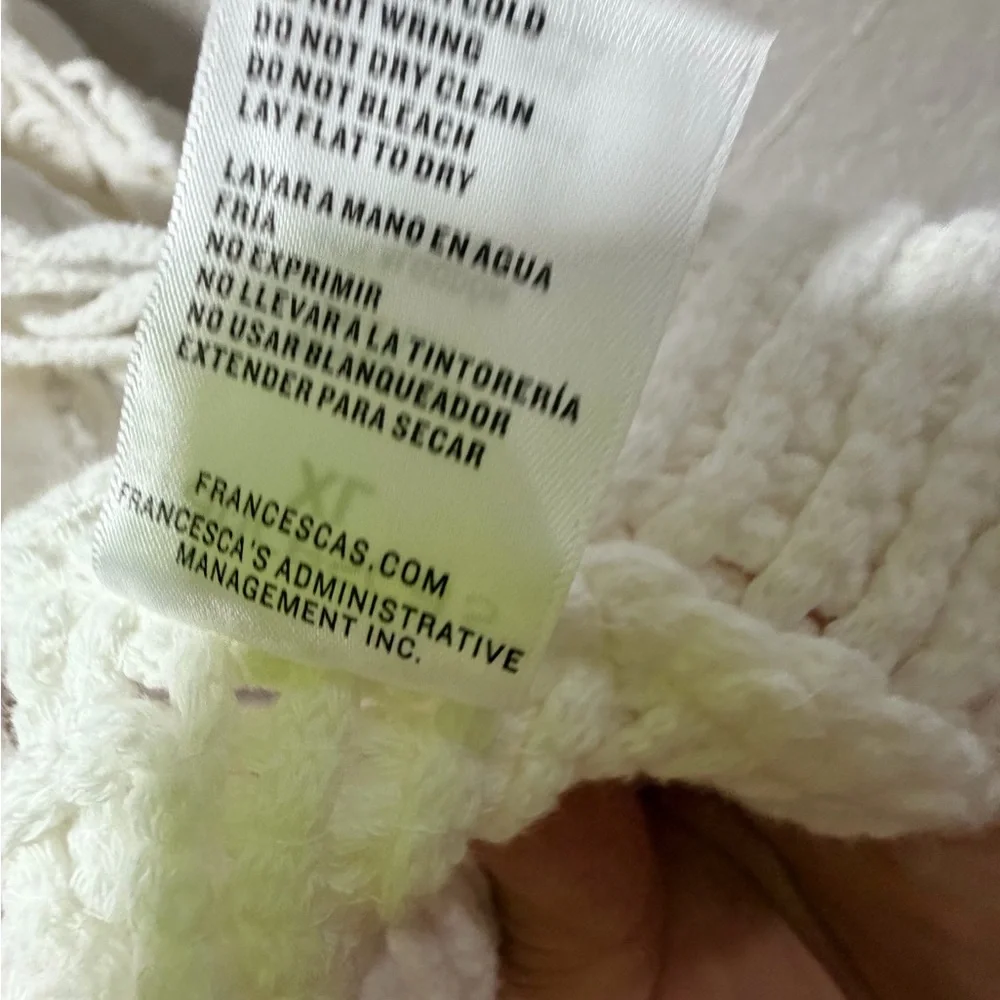 Francesca's Pam Floral Macrame Cardigan - Picture 9 of 12